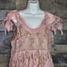 Motherhood Maternity Pink Lace Dress L