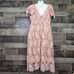 Motherhood Maternity Pink Lace Dress L