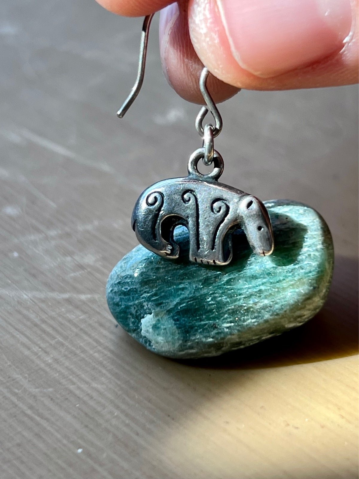 Vintage Sterling Silver Anteater Earrings
