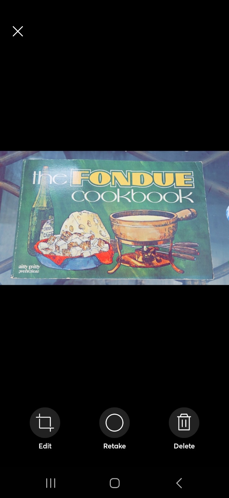 Vintage 75 yr old cookbook plus table cloth settings