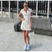 ZARA BLOGGER FAVE!!! Short Dress with Box Pleats NWT (M)