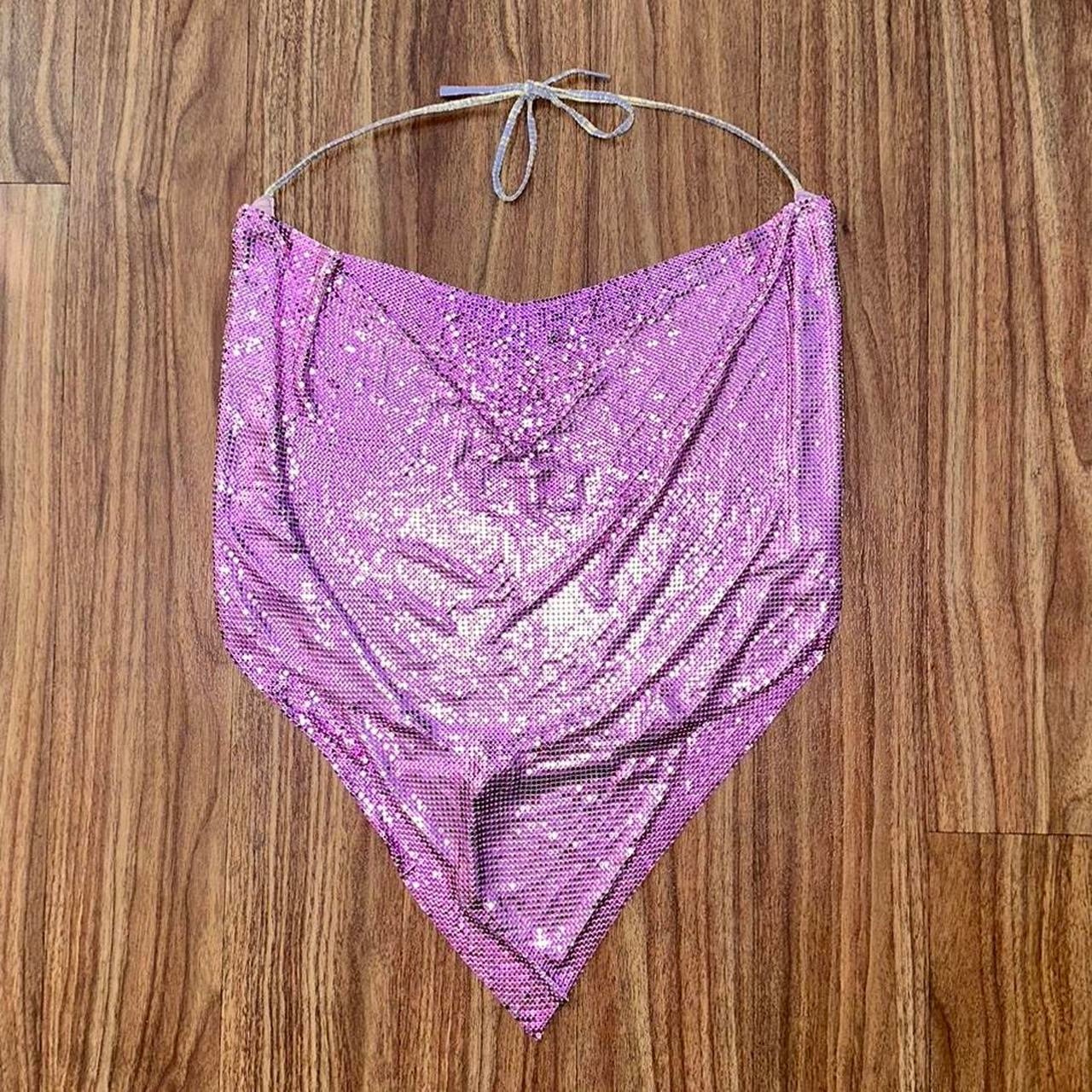 Vintage Velucci Chainmail Draped Top
