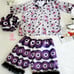 African print pajamas shorts set