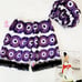 African print pajamas shorts set