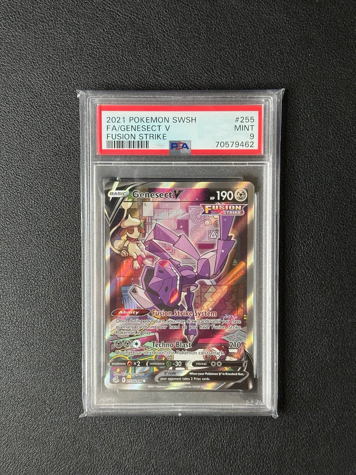 Pokemon Genesect V Alt Art - 2021 Fusion Strike - PSA 9 MINT
