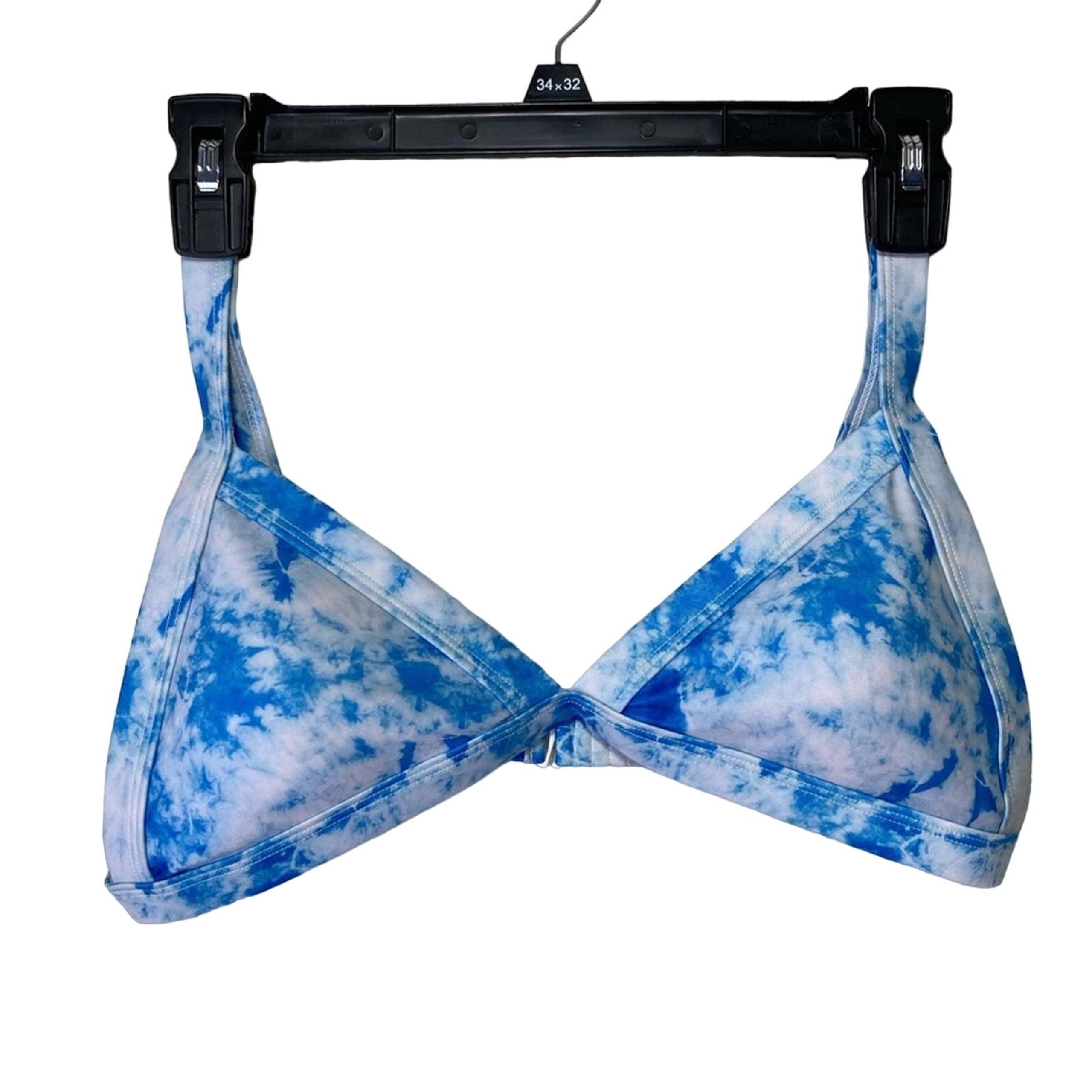 Sunny Co Women's Bikini Set sz Medium Tie Dye Blue