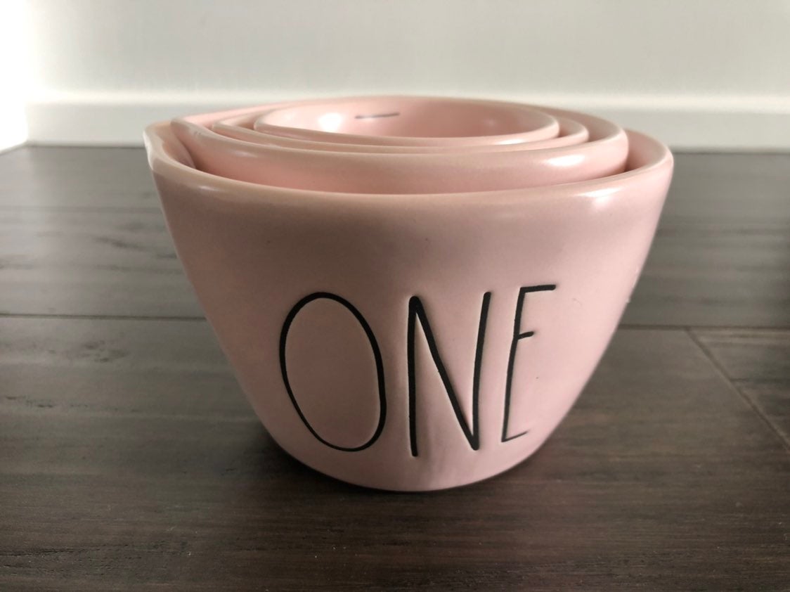 Rae Dunn PINK measuring cups