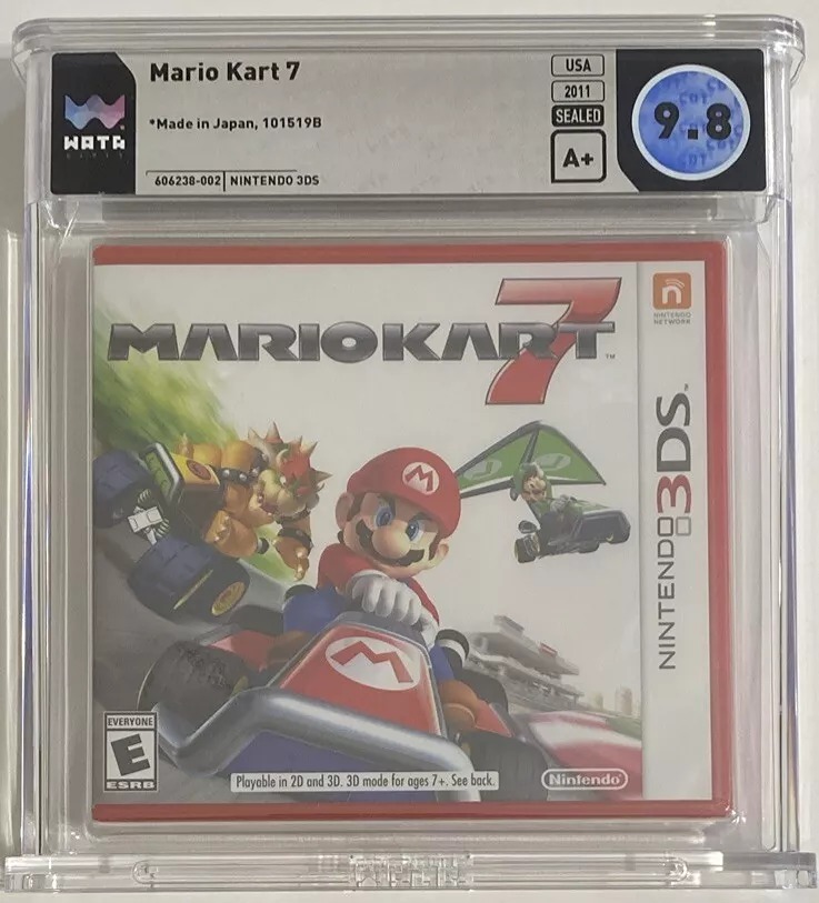 9.8 A+ SEALED Mario Kart 7 Part No. 101519B 2nd Print Nintendo NEW 3DS, 2011