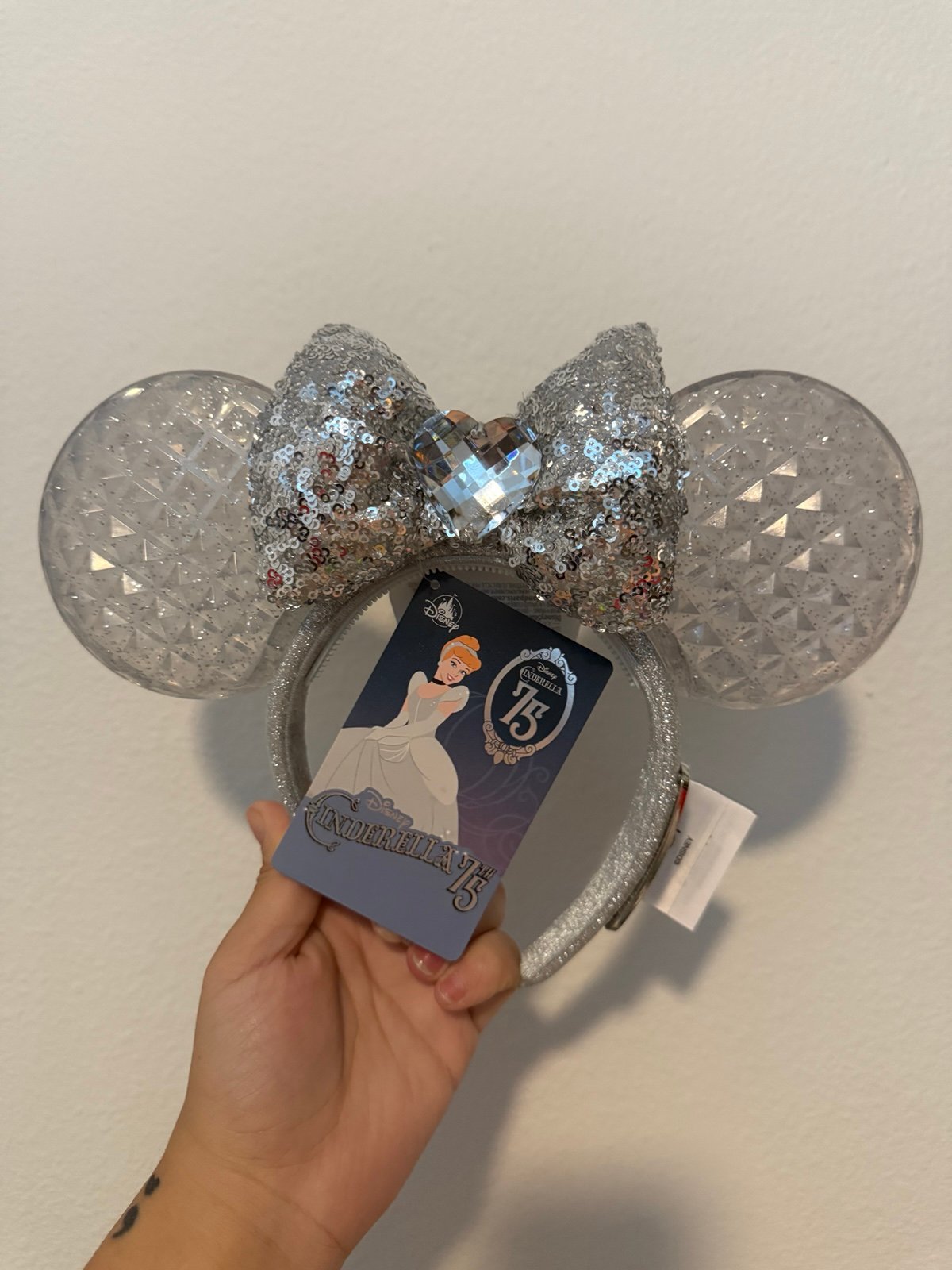 2025 Disney Parks Cinderella 75th Anniversary Ears Headband NEW