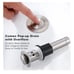 Brushed Nickel Waterfall Bathroom Faucet 8 2 Handle, 3-Hole, Metal Pop up drain