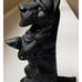 Scottish Terrier Doorstop Cast Iron Sitting Scottie Dog Figure 8.5” Vintage EUC