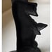 Scottish Terrier Doorstop Cast Iron Sitting Scottie Dog Figure 8.5” Vintage EUC