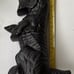 Scottish Terrier Doorstop Cast Iron Sitting Scottie Dog Figure 8.5” Vintage EUC