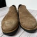 VANELi Taupe Brown Suede Leather Slip On Loafers WIDE