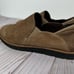 VANELi Taupe Brown Suede Leather Slip On Loafers WIDE