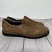 VANELi Taupe Brown Suede Leather Slip On Loafers WIDE