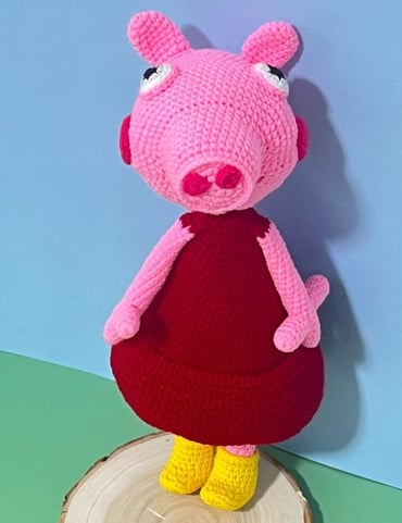 Peppa Pig Crochet Amigurumi Doll