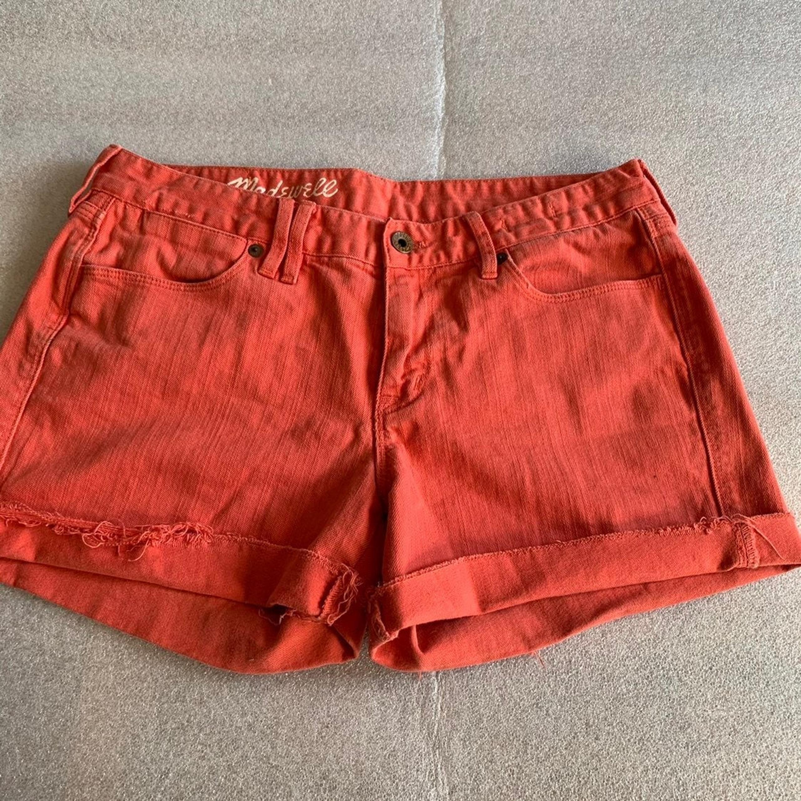 Madewell orange denim Shorts size29
