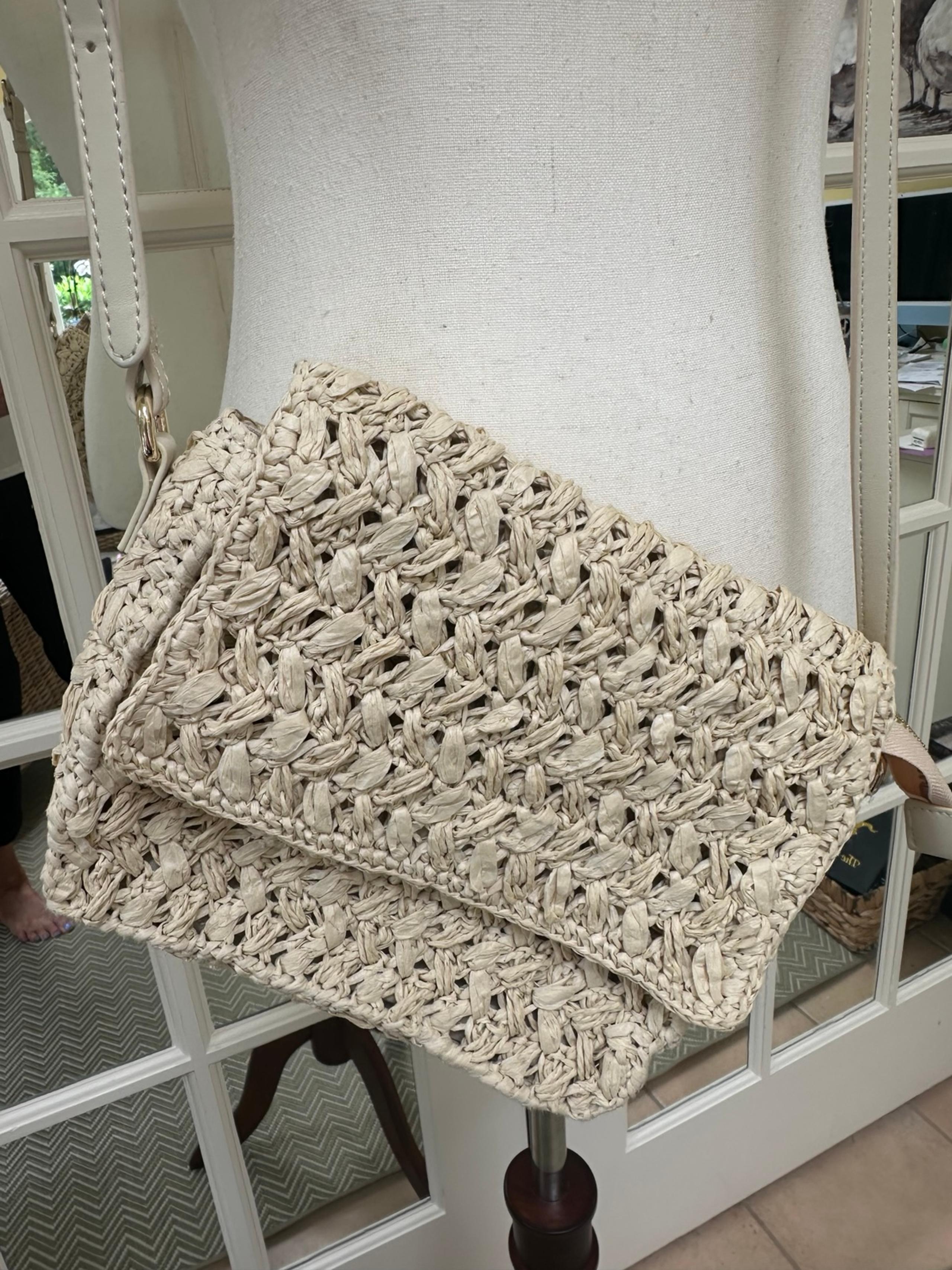 Banana Republic Crossbody Straw Bag NEW