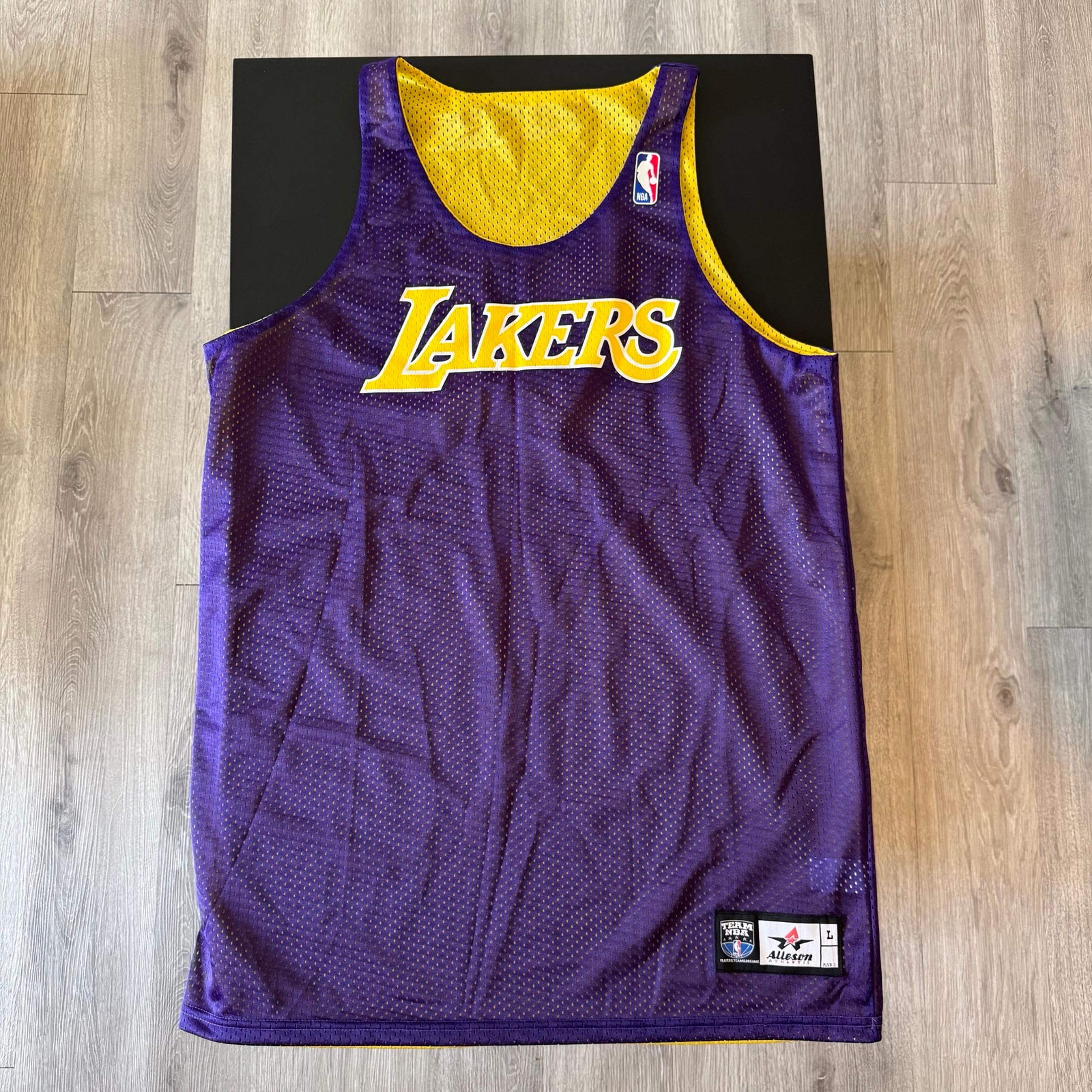 Men’s NBA Alleson Athletic Los Angeles Lakers Mesh Reversible #13 Jersey Size L