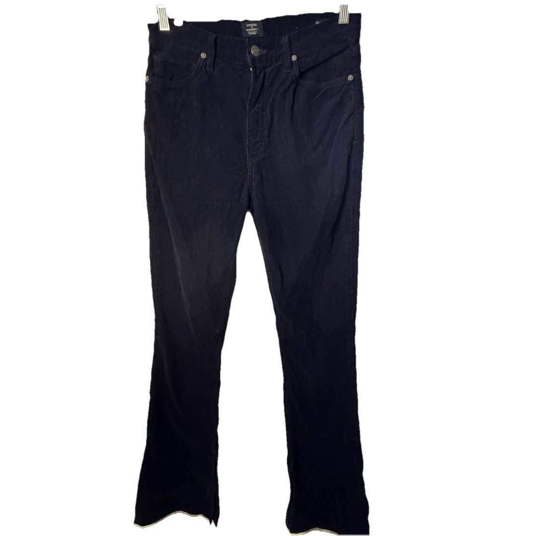 Citizens of Humanity Georgia High Rise Bootcut Split Hem Corduroy Pants 30x33