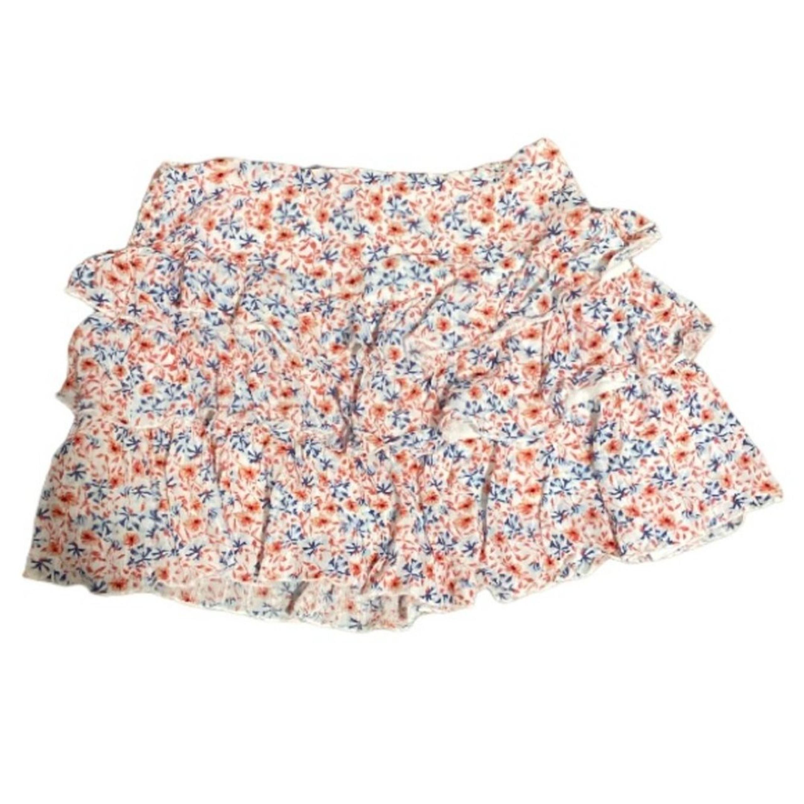 Mink Pink Minkpink Ditsy Floral Mini Tiered Ruffle Skirt - Size L