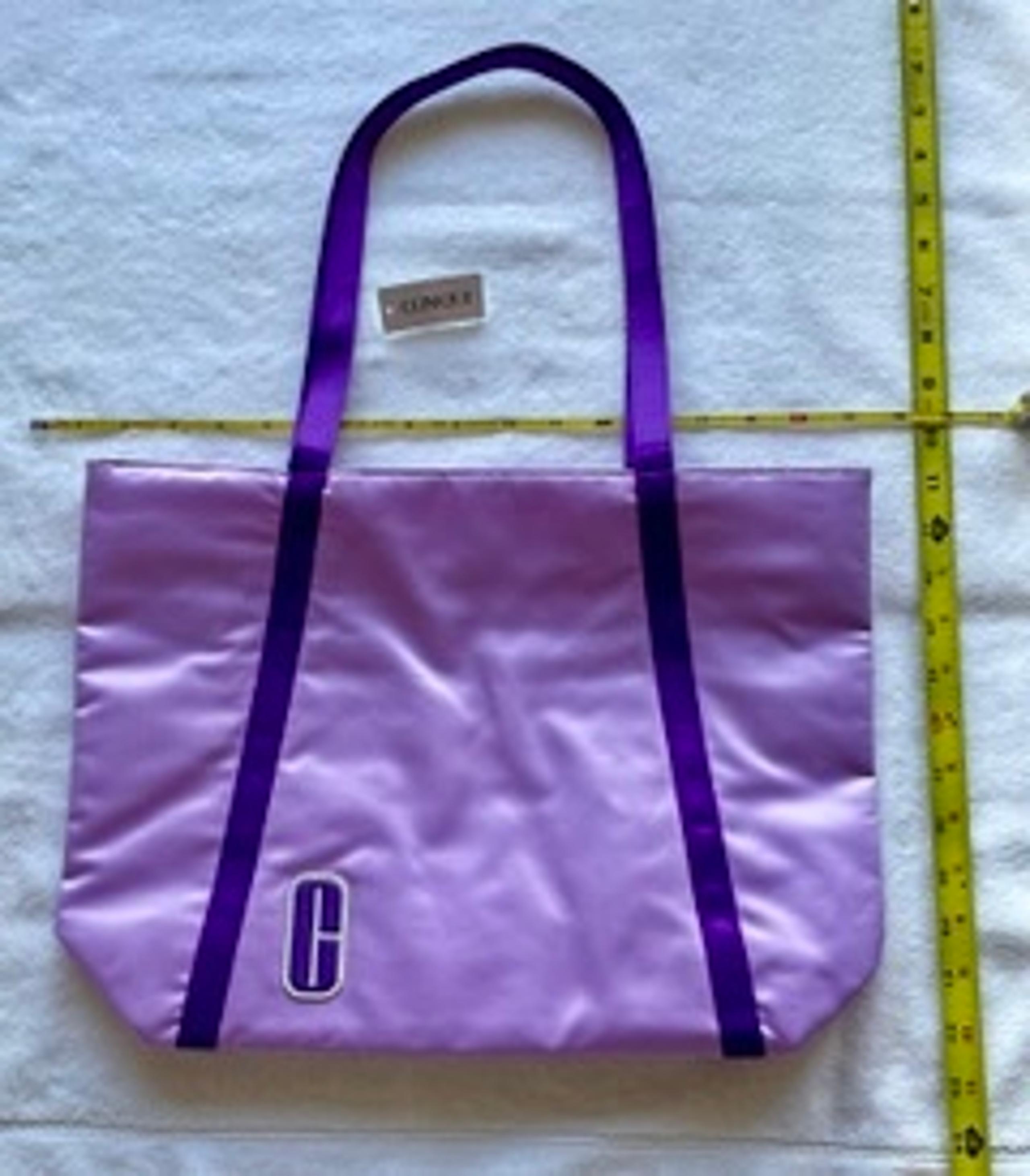 Clinique Purple Tote  NWT