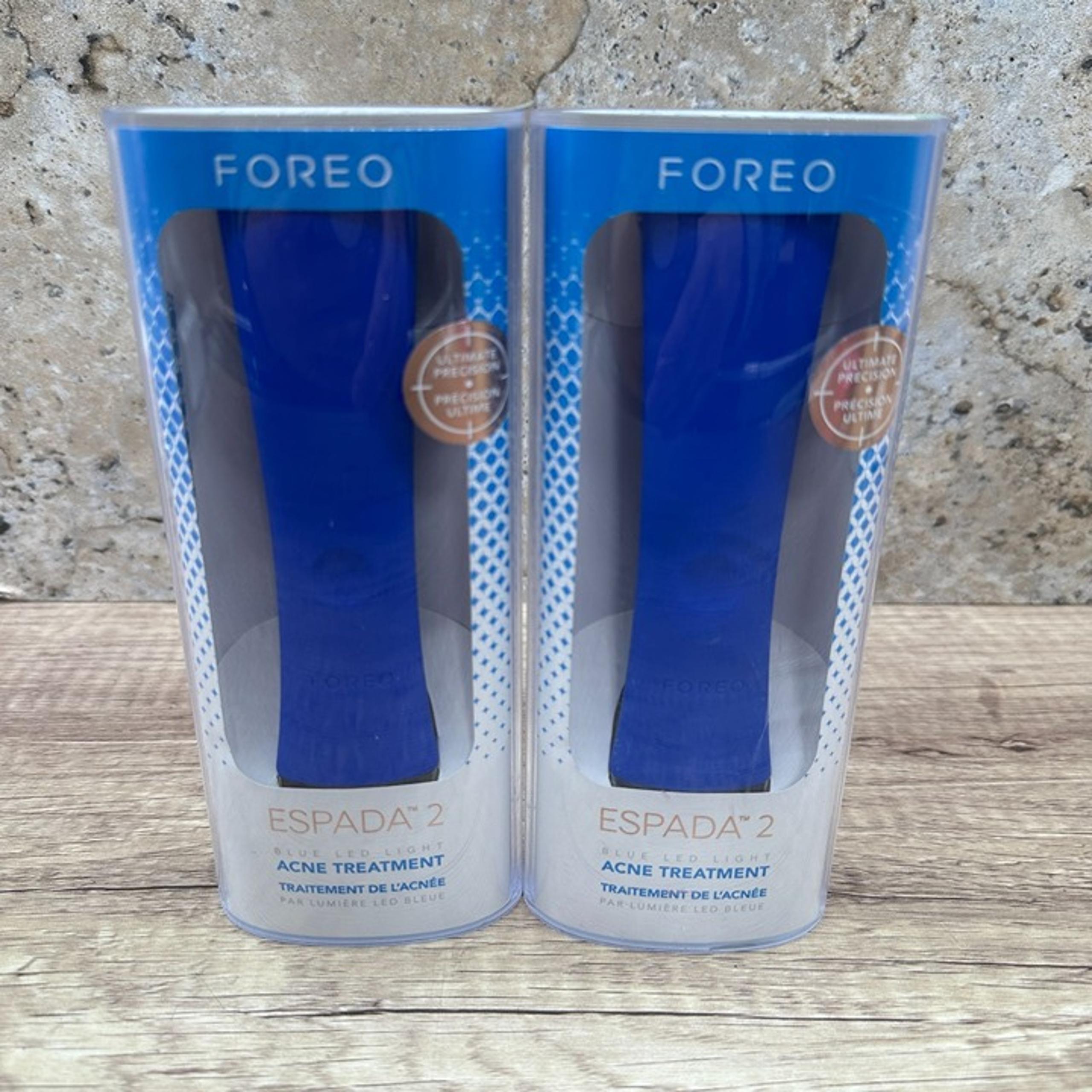 2X FOREO ESPADA 2 Blue LED Light Acne Treatment Device Ultimate Precision NIB