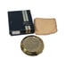 Vintage Whiting & Davis Women's Gold Tone Mesh Compact Mirror Made in England