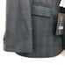 JB Britches Mens Logan Plaid Two Button Wool Blend 42R Charcoal Grey NWT