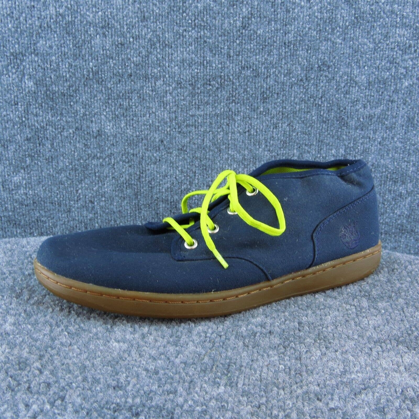 Timberland Men Sneaker Shoes Blue Fabric Lace Up Size 9 Medium