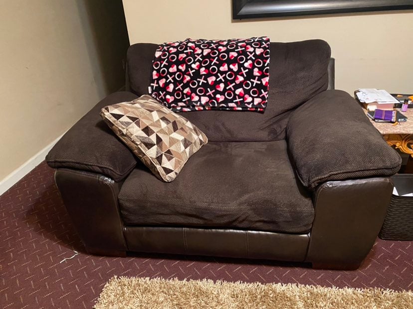 Lounge chairs and end tables