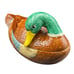 Vintage 1989 Handmade Ceramic Large Mallard Duck Soup Tureen with Ladle