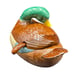 Vintage 1989 Handmade Ceramic Large Mallard Duck Soup Tureen with Ladle