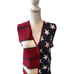 Vintage Express Tricot Patriotic Knit Vest Stars Stripes L