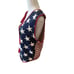 Vintage Express Tricot Patriotic Knit Vest Stars Stripes L