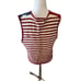 Vintage Express Tricot Patriotic Knit Vest Stars Stripes L