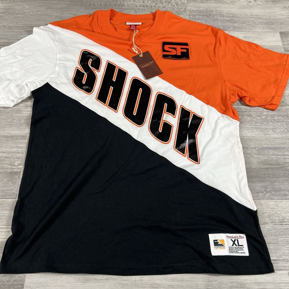 San Francisco Shock Mitchell & Ness T-Shirt Men's XL NWT MSRP 50 Esports