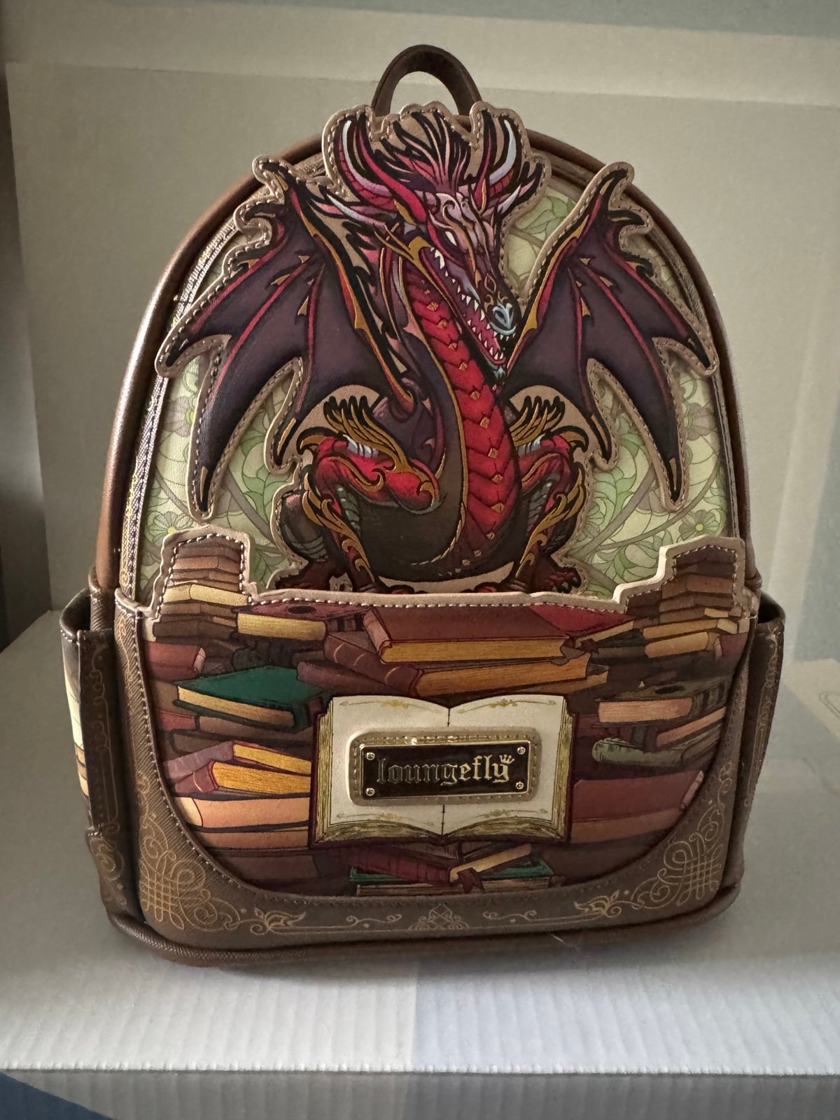 Stained glass dragon loungefly