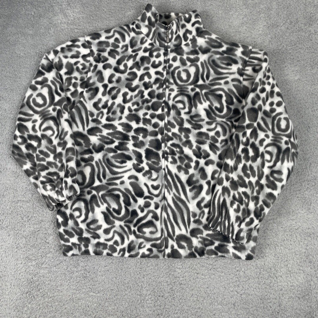 Alfred Dunner Animal Print Fleece Jackets | Mercari Alfred Dunner Animal Print Fleece Jackets | Mercari