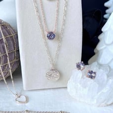 Park Lane Lavender impression Necklace & Earring Set! BNIP!!!
