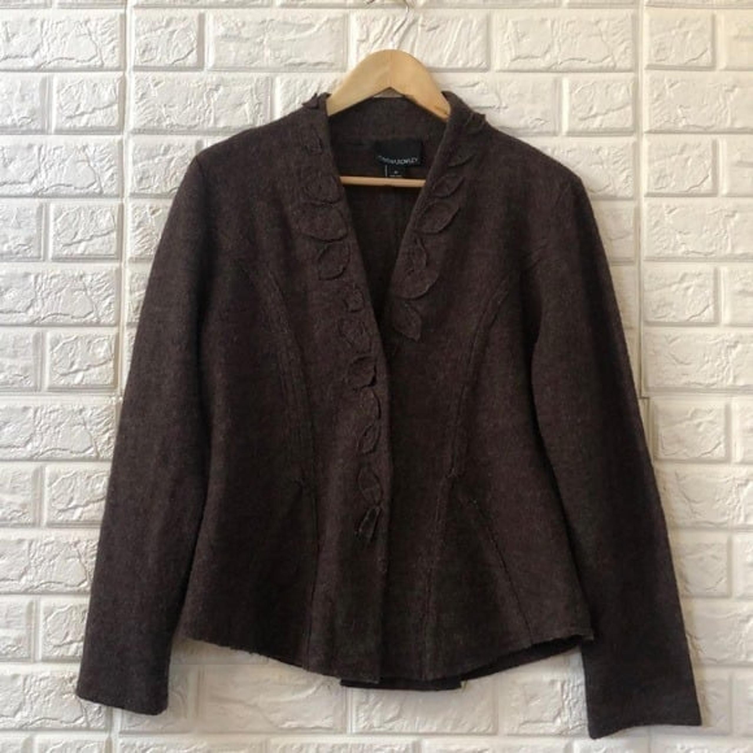 Cynthia Rowley 100% wool cardigan blazer
