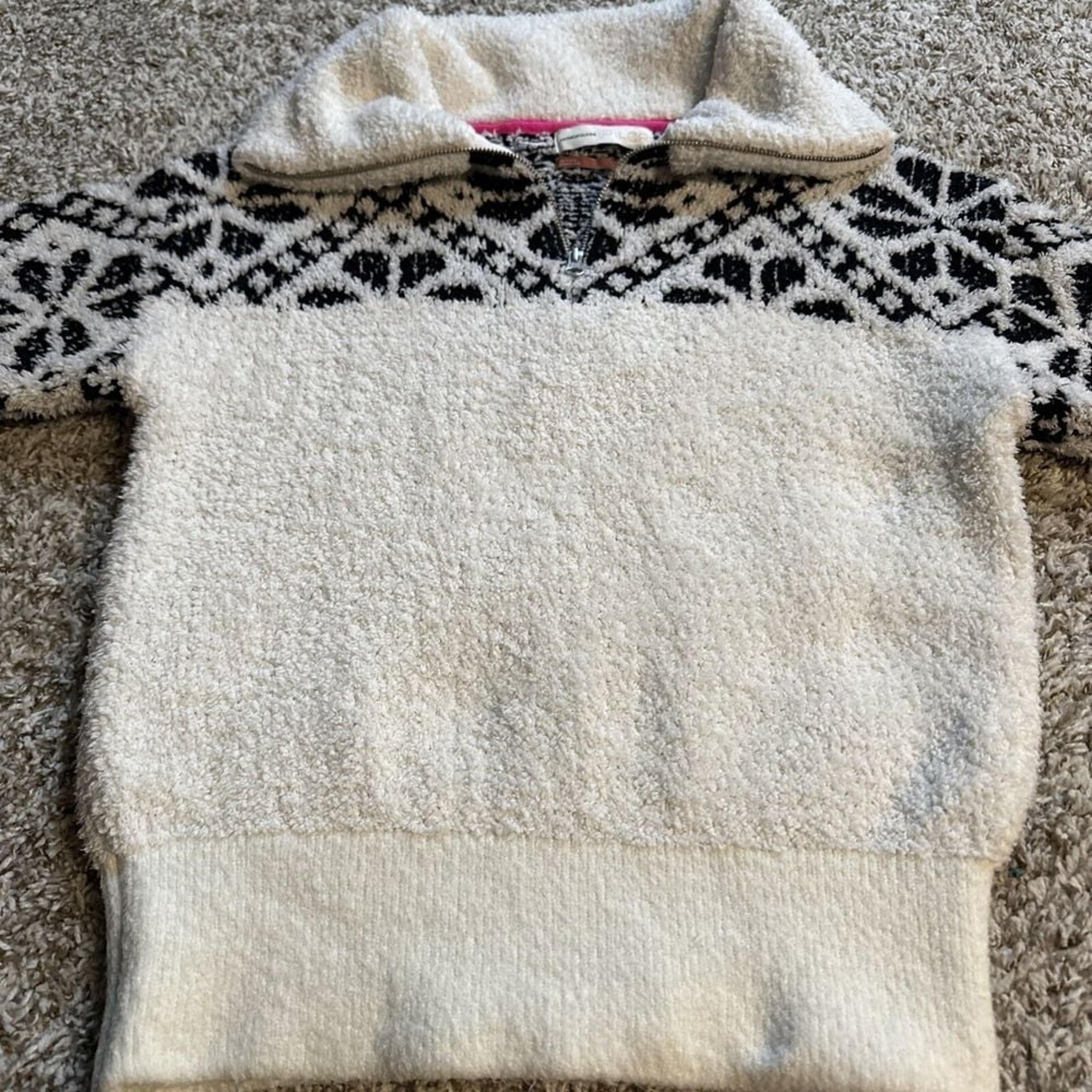 Anthropologie Pilcro Maia Cropped Quarter-Zip Pullover Sweater Size S Z62-11