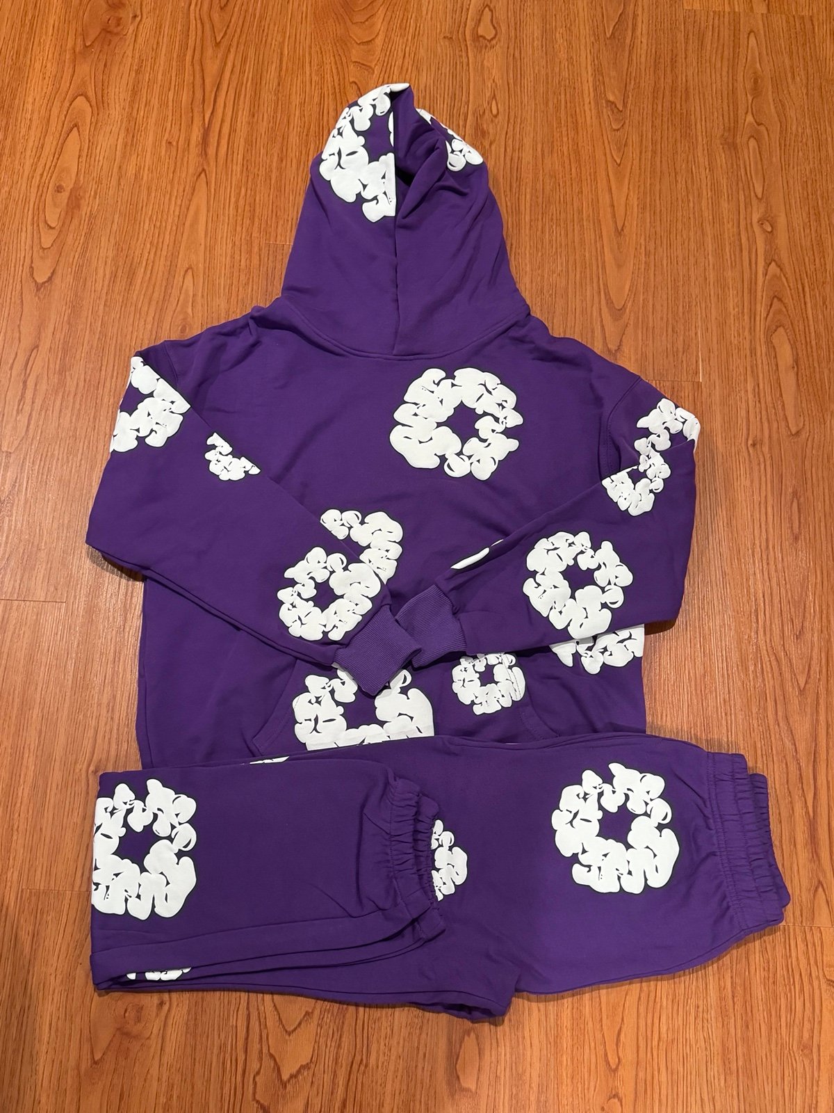 Denimtears purple Cotton Wreath Tracksuit