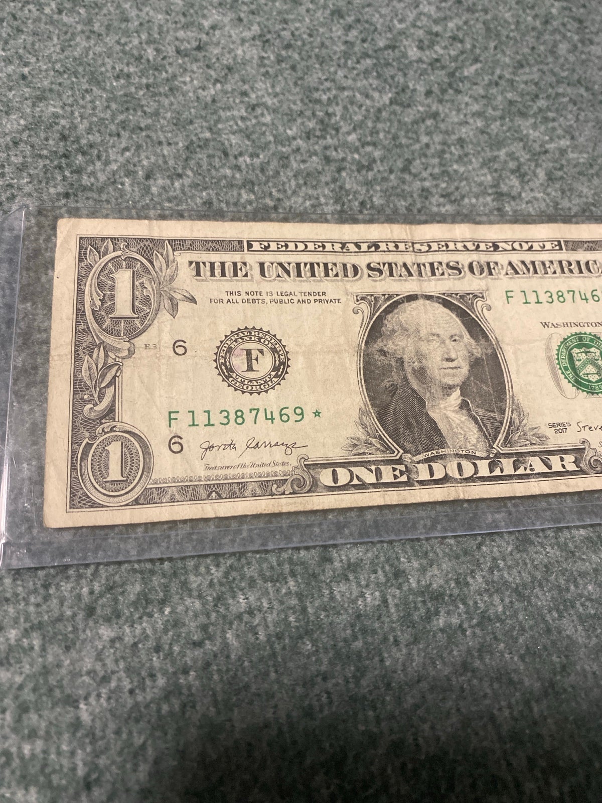 1 Dollar Bill Star Note
