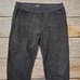 Anthropologie La Fee Verte Black Suede Leather Patchwork Leggings Womens XSmall