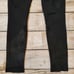 Anthropologie La Fee Verte Black Suede Leather Patchwork Leggings Womens XSmall
