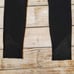 Anthropologie La Fee Verte Black Suede Leather Patchwork Leggings Womens XSmall