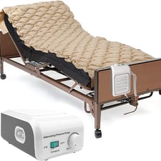Air Pressure Mattress Bed w/Topper & Pump Inflatable for Bed Bedridden Patients