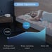 Air Pressure Mattress Bed w/Topper & Pump Inflatable for Bed Bedridden Patients